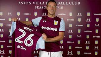 Terry explica escolha por time da 2ª divisão: 'Jogar contra o Chelsea era demais para mim' John Terry posou com a camisa do Aston Villa, seu novo clube após 22 anos de Chelsea