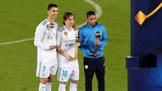 Modric desbanca CR7 e é eleito melhor jogador do Mundial; Grêmio fica fora do pódio Meia crota ficou com o prêmio de melhor jogador do Mundial