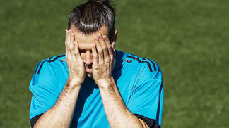 Real Madrid divulga que Bale sofreu lesão na panturrilha esquerda Gareth Bale Treino Real Madrid 12/09/2017