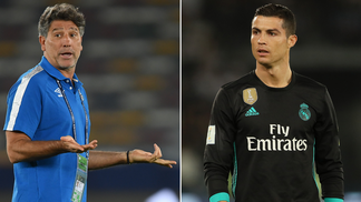 Renato ‘se mantém’ acima de Ronaldo, mas Zidane discorda: ‘Cristiano é muito melhor’ Renato Gaúcho ou Ronaldo, quem foi melhor?