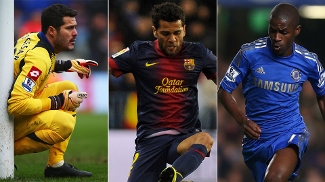 Prêmio Futebol no Mundo: Vote e escolha o melhor brasileiro da última semana no futebol internacional Júlio César, Daniel Alves e Ramires: Prêmio Futebol no Mundo