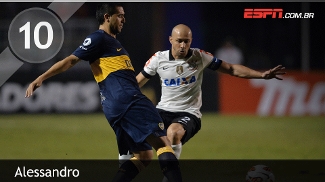 Fred melhor que Van Persie faz de ranking da Fifa piada Faltou fôlego para o veterano Alessandro, como no gol do Boca no jogo da Bombonera