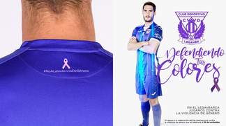 Comandado por mulher, adversário vai enfrentar Barcelona com camisa alusiva à luta contra a violência de gênero Camisa do Leganés contra o Barça faz alusão à luta contra a violência de gênero