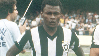 Morre Perivaldo, ídolo do Botafogo e ex-lateral da seleção brasileira Perivaldo com a camisa do Botafogo para duelo contra o São Paulo em 1981