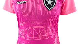 Fornecedora lança camisas alusivas ao Outubro Rosa para 11 clubes; veja todas Botafogo Camisa Outubro Rosa Topper 021018