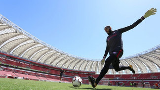 Internacional enfrenta Guarani em busca do título da Série B Danilo Fernandes durante treino do Inter no Beira-Rio, em Porto Alegre