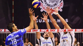 Taubaté domina e vence o Corinthians na reedição da final do Paulista de vôlei Taubaté venceu o Corinthians na Superliga