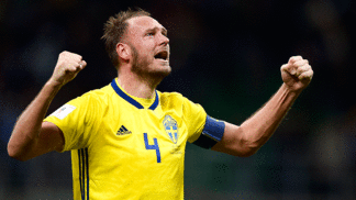 Após ganhar por 10 anos seguidos, Ibra não é mais o melhor jogador da Suécia; veja quem ficou com o prêmio Andreas Granqvist Comemora Gol Suécia Itália Eliminatórias Copa do Mundo Futebol Getty