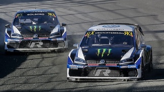 WRX - Campeonato Mundial de Rallycross – África do Sul: Johan Kristoffersson fecha o ano com 11ª vitória em 12 etapas Johan Kristoffersson e Petter Solberg (Volkswagen Polo R Supercar)