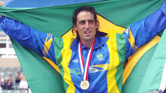 10 de agosto Fernando Meligeni após a conquista do ouro pan-americano em 2003