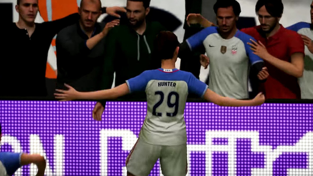 Para recriar as atletas em FIFA, a EA Sports se baseou em dados da seleção feminina dos EUA. Para recriar as atletas em FIFA, a EA Sports se baseou em dados da seleção feminina dos EUA.