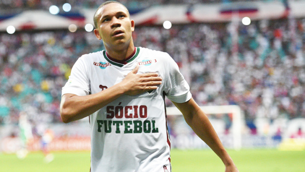 Wellington Silva comemora gol pelo Fluminense no Brasileirão Wellington Silva comemora gol pelo Fluminense no Brasileirão