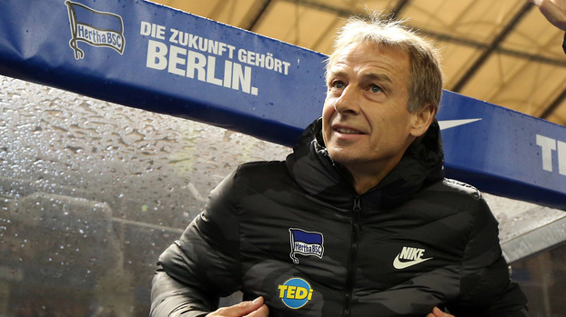 Jürgen Klinsmann, durante partida do Hertha Berlin