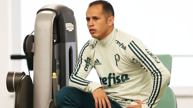 Guerra durante treino do Palmeiras Guerra durante treino do Palmeiras