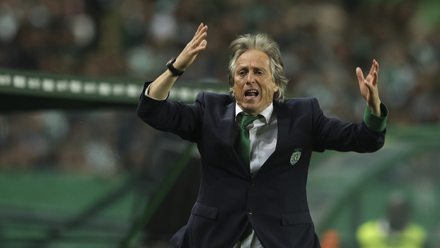 Jorge Jesus em ação como técnico do Sporting, de Portugal