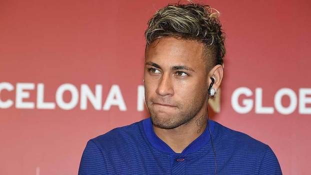 Neymar, em evento de um dos patrocinadores do Barcelona Neymar, em evento de um dos patrocinadores do Barcelona