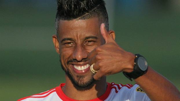 Léo Moura durante seu último treinamento pelo Flamengo, no Ninho do Urubu Léo Moura durante seu último treinamento pelo Flamengo, no Ninho do Urubu