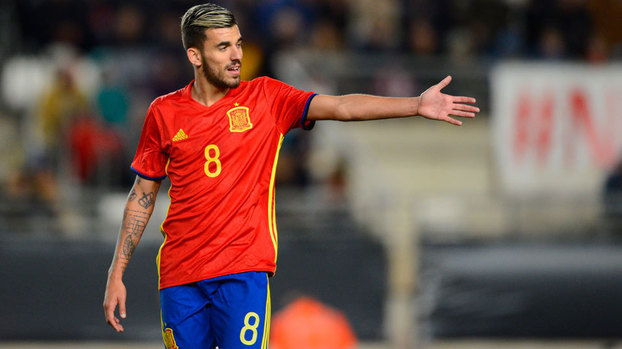 Dani Ceballos, em ação pela seleção espanhola sub-21 Dani Ceballos, em ação pela seleção espanhola sub-21