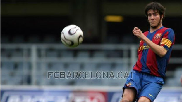 Marc Valiente em ação pelo Barcelona B: um dos primeiros aprendizes de Guardiola Marc Valiente em ação pelo Barcelona B: um dos primeiros aprendizes de Guardiola
