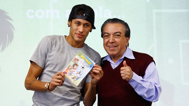 Mauricio de Sousa junto com Neymar, em 2013 Mauricio de Sousa junto com Neymar, em 2013