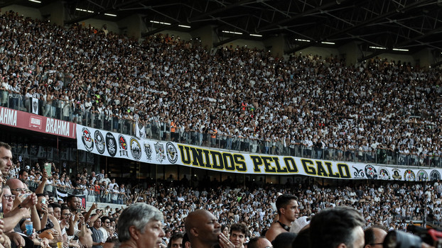 Torcida do Galo dá show no Mineirão Torcida do Galo dá show no Mineirão