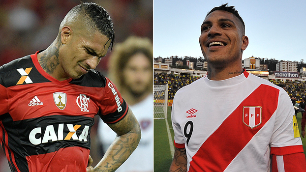Guerrero: alegria para o Peru, 'tristeza' para o Flamengo Guerrero: alegria para o Peru, 'tristeza' para o Flamengo
