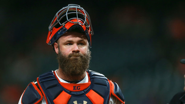 Evan Gattis, jogador do Houston Astros Evan Gattis, jogador do Houston Astros