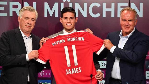 James Rodríguez foi apresentado pelo Bayern de Munique James Rodríguez foi apresentado pelo Bayern de Munique