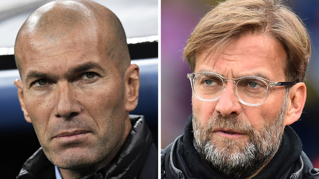 Zidane e Klopp, rivais na final da Champions Zidane e Klopp, rivais na final da Champions