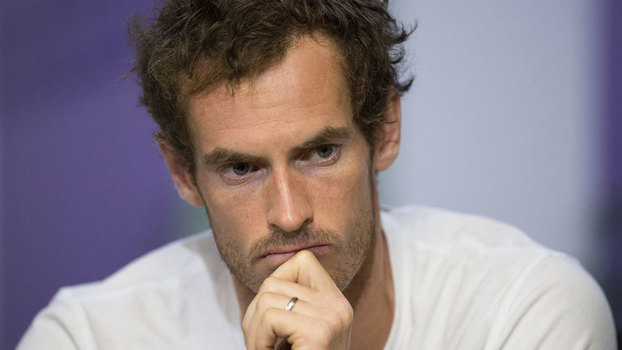 Andy Murray, em entrevista coletiva Andy Murray, em entrevista coletiva