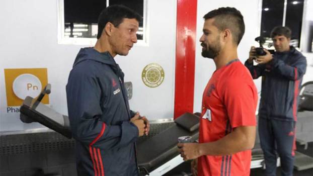 Zé Ricardo e Diego, junto no Flamengo