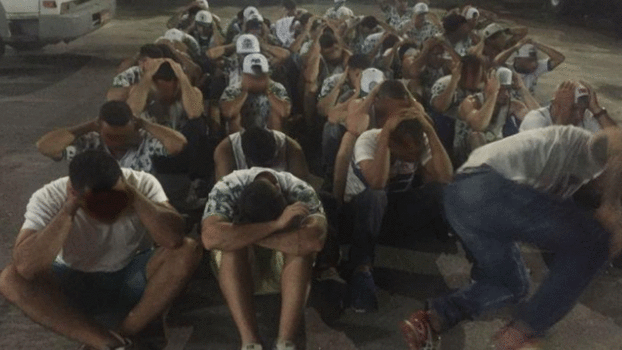 Torcedores de Palmeiras e Sport entraram em conflito Torcedores de Palmeiras e Sport entraram em conflito