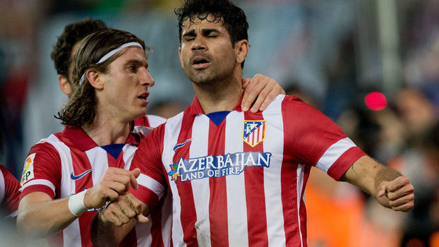 Filipe Luis e Diego Costa nos tempos de Atlético de Madri em 2014 Filipe Luis e Diego Costa nos tempos de Atlético de Madri em 2014