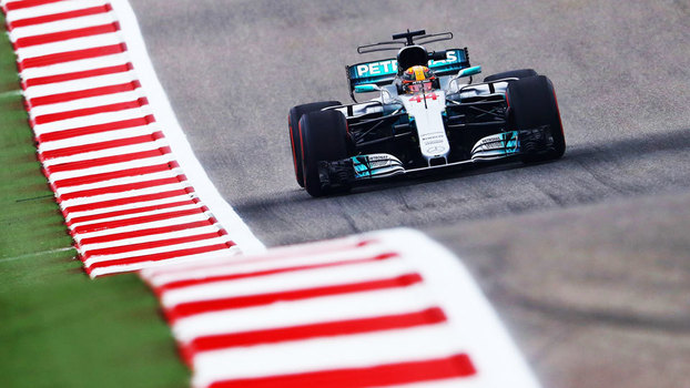 Lewis Hamilton durante treino para o GP dos EUA, nesta sexta-feira Lewis Hamilton durante treino para o GP dos EUA, nesta sexta-feira