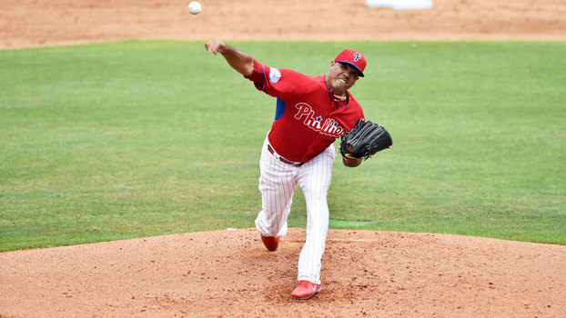 Miguel Alfredo González defendeu o Philadelphia Phillies Miguel Alfredo González defendeu o Philadelphia Phillies
