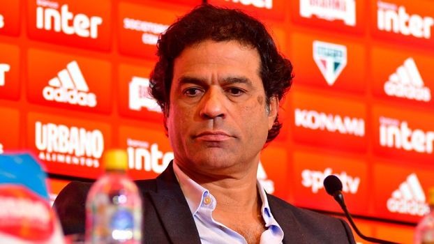 Raí, durante coletiva do São Paulo Raí, durante coletiva do São Paulo