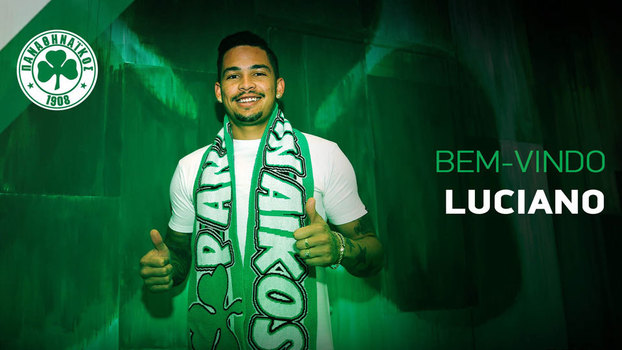 Panathinaikos apresenta atacante Luciano, ex Corinthians