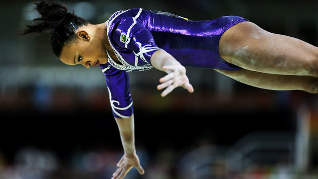 Rebeca Andrade ganhou medalha de ouro na Bulgária