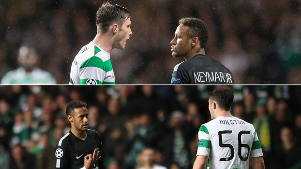 Neymar mandou 'beijinho' e mostrou com os dedos o placar do jogo Neymar mandou 'beijinho' e mostrou com os dedos o placar do jogo