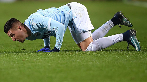 Sergej Milinkovic Savic foi o destaque da partida com dois gols Sergej Milinkovic Savic foi o destaque da partida com dois gols
