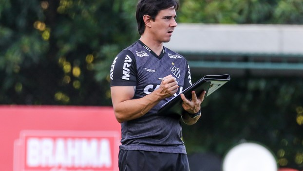Thiago Larghi em treino pelo Atlético-MG Thiago Larghi em treino pelo Atlético-MG