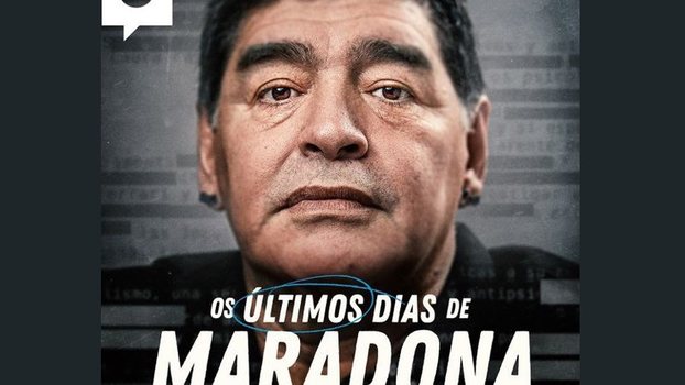 Capa da série sobre os últimos dias de Maradona, no Spotify Capa da série sobre os últimos dias de Maradona, no Spotify
