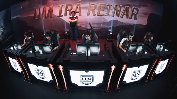Lyon Gaming durante o MSI no Brasil Lyon Gaming durante o MSI no Brasil