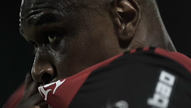 Juan em campo pelo Flamengo em jogo pela Sul-Americana Juan em campo pelo Flamengo em jogo pela Sul-Americana