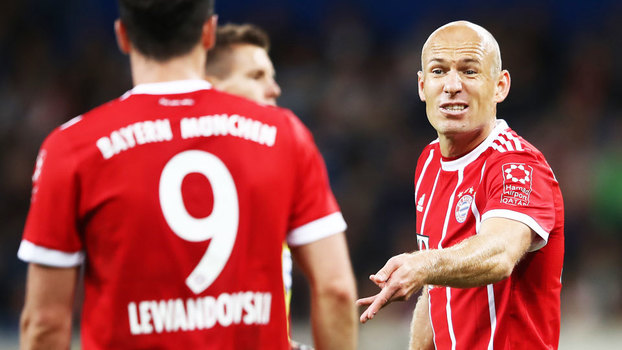 Robben e Lewandowski discutiram na derrota do Bayern para o Hoffenheim Robben e Lewandowski discutiram na derrota do Bayern para o Hoffenheim