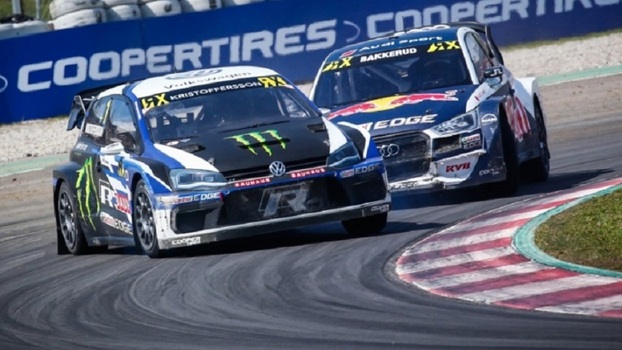 Johan Kristoffersson (Volkswagen Polo R) e Andreas Bakkerud (Audi S1 EKS RX)