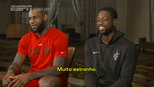LeBron diz que ainda não se acostumou com Wade em Cleveland: 'É muito estranho' LeBron diz que ainda não se acostumou com Wade em Cleveland: 'É muito estranho'