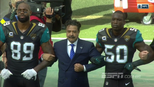 Veja protestos de jogadores e até dono dos Jaguars e Ravens em Londres na NFL Veja protestos de jogadores e até dono dos Jaguars e Ravens em Londres na NFL