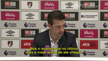 Técnico do Watford rasga elogios a Richarlison, mas pede calma e brinca: 'Não diz uma palavra em inglês' Técnico do Watford rasga elogios a Richarlison, mas pede calma e brinca: 'Não diz uma palavra em inglês'