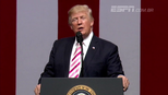 Quando política e esporte se misturam: fim de semana nos EUA foi marcado por polêmica com Trump Quando política e esporte se misturam: fim de semana nos EUA foi marcado por polêmica com Trump